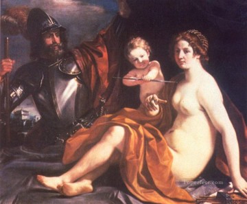 ヴィーナス・マーズとキューピッド・バロック・グエルチーノ Oil Paintings